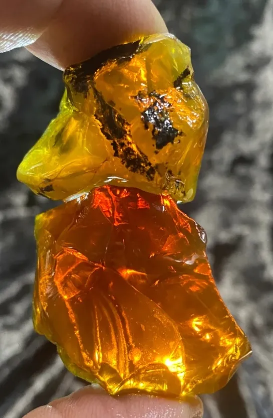 Орегонский огненный опал (Oregon Fire Opal), из шахты Джунипер-Ридж (Juniper Rid… — фото 8