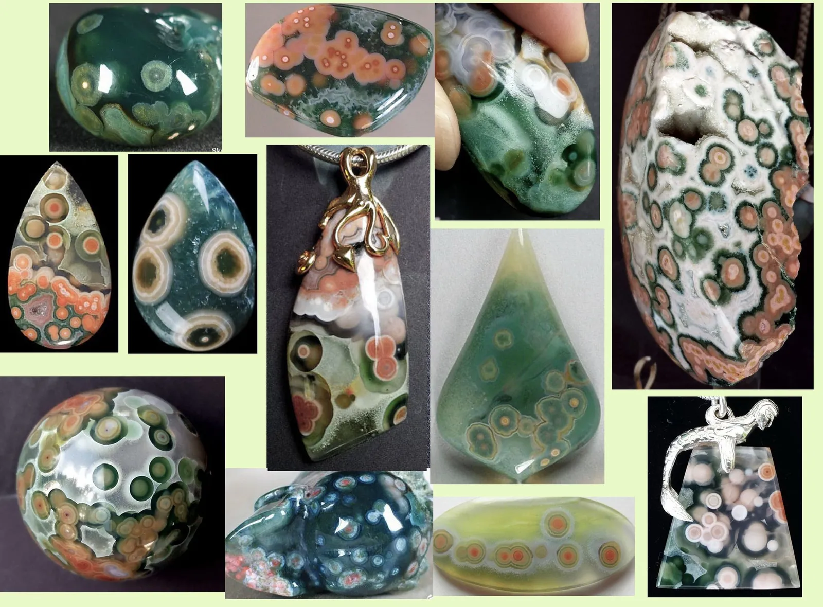 «Океанская яшма» (Ocean Jasper), поделочный камень, родом только с Мадагаскара. … — фото 8