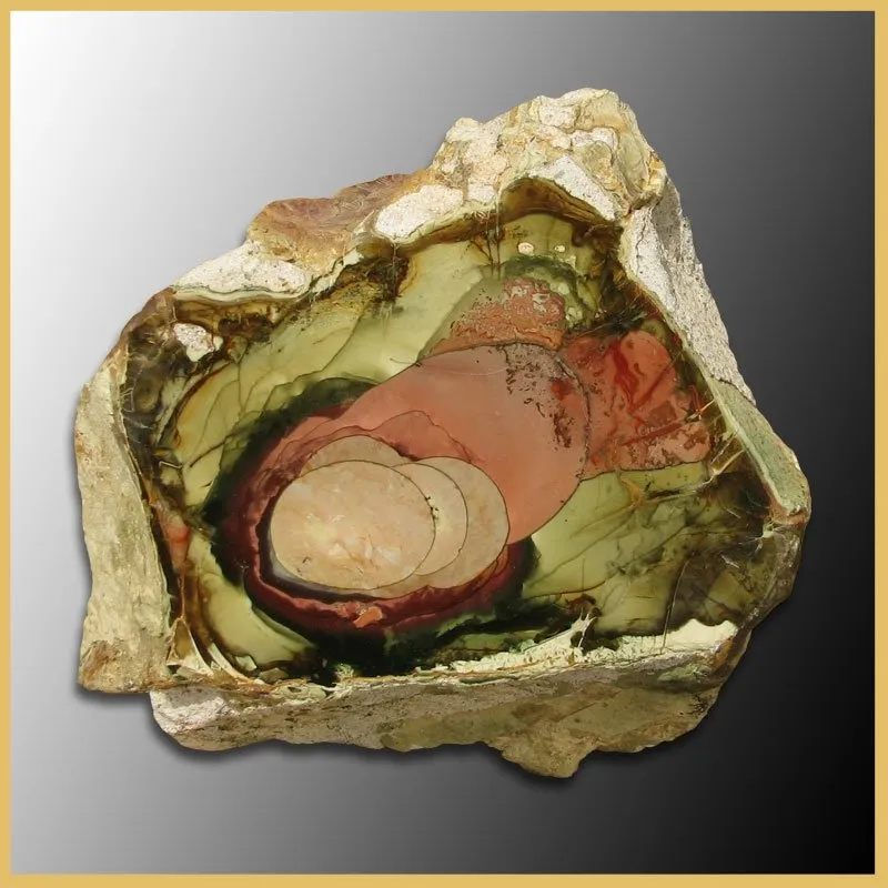 Яшма-Моррисонит (Morrisonite jasper), округ Малер, штат Орегон, США. — фото 1