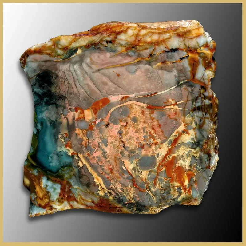 Яшма-Моррисонит (Morrisonite jasper), округ Малер, штат Орегон, США. — фото 8