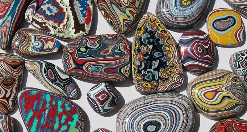 Фордит , также известный как детройтский агат или агат Мотор-сити (Fordite, Detr… — фото 3