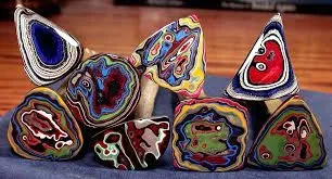 Фордит , также известный как детройтский агат или агат Мотор-сити (Fordite, Detr… — фото 6