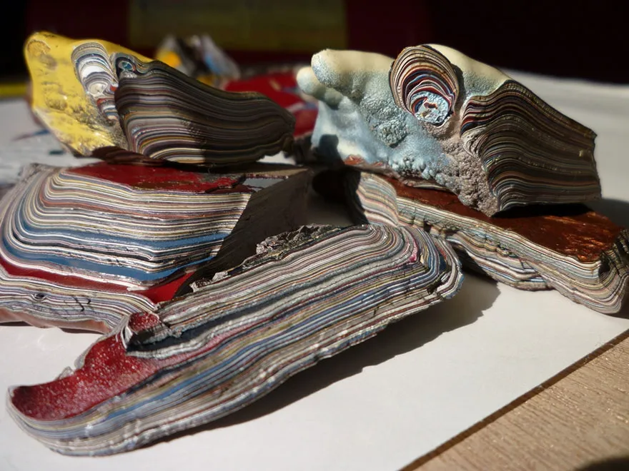 Фордит , также известный как детройтский агат или агат Мотор-сити (Fordite, Detr… — фото 8