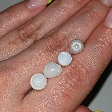Сlam Pearls (Porcelain pearls)— Жемчуг белого цвета, внешне напоминающий фарфор.… — фото 8