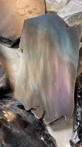 Обсидиан «Oregon Rainbow Aurora Borealis» («Rainbow Sheen Obsidian»), из Гласс-Б… — фото 6