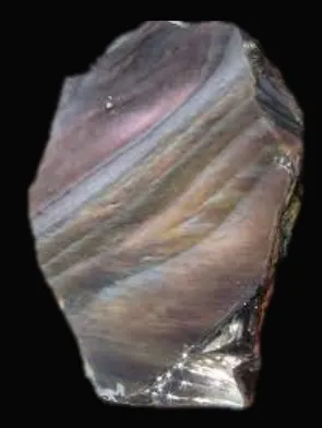 Обсидиан «Oregon Rainbow Aurora Borealis» («Rainbow Sheen Obsidian»), из Гласс-Б… — фото 8