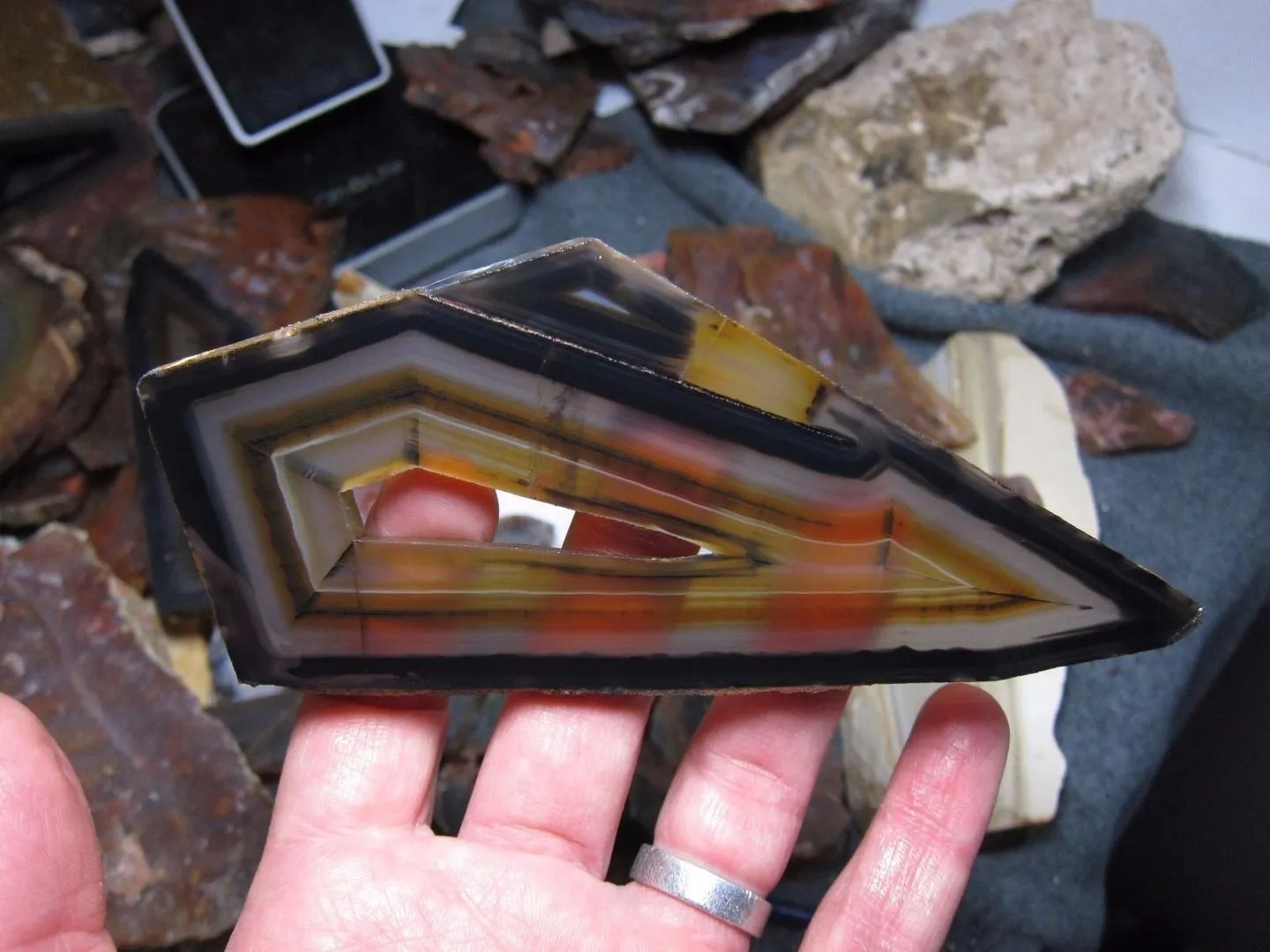 Полиэдроидные агаты (Polyhedroid Agates), из Ситио Гаргуэло, Качоэйра-дус-Индиос… — фото 1