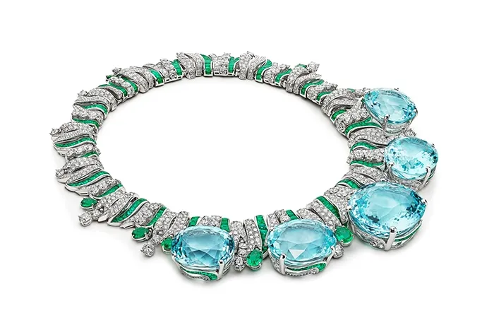 Колье Bulgari коллекции Magnifica "Mediterranean Queen" с пятью турмалинами Пара… — фото 1