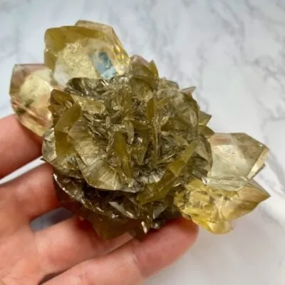 Это «Duckbill Selenite» (или гипс «утиные клювы»), из Red River Floodway, в Винн… — фото 1