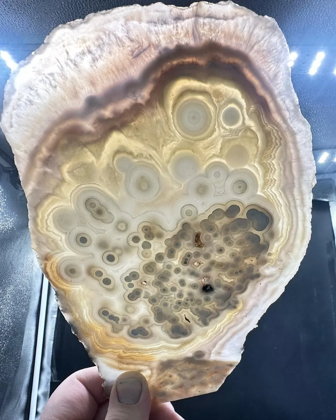 "Лунный агат" ("Luna agate") — это торговое название необычного фиолетово-белого… — фото 6