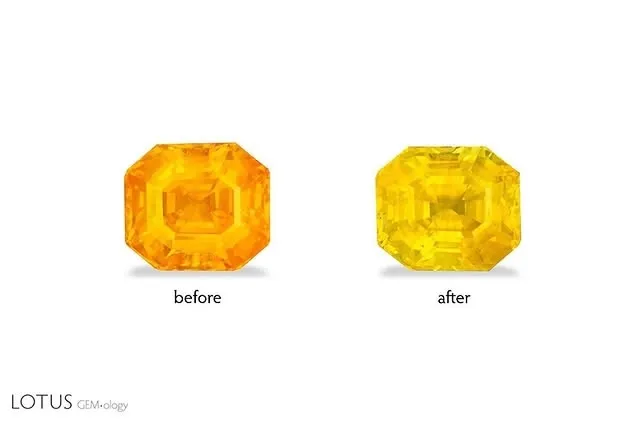 Желтые сапфиры и сапфиры «Padparadscha» могут иногда иметь нестабильную окраску.… — фото 4