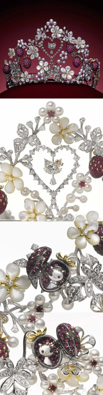 Бриллиантовая тиара Mikimoto и Hello Kitty, 2014 год. — фото 3