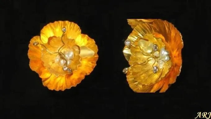 Тиара «Золотые маки» (Golden poppies). — фото 5