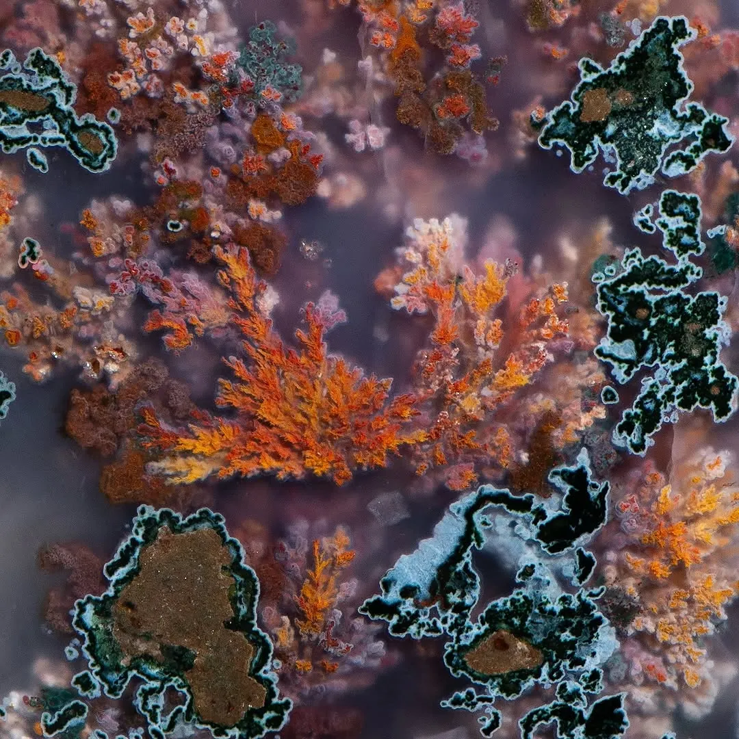 Перистый «гранатовый» агат («Persian pomegranate plume agate»), из Ferdows, Иран — фото 6