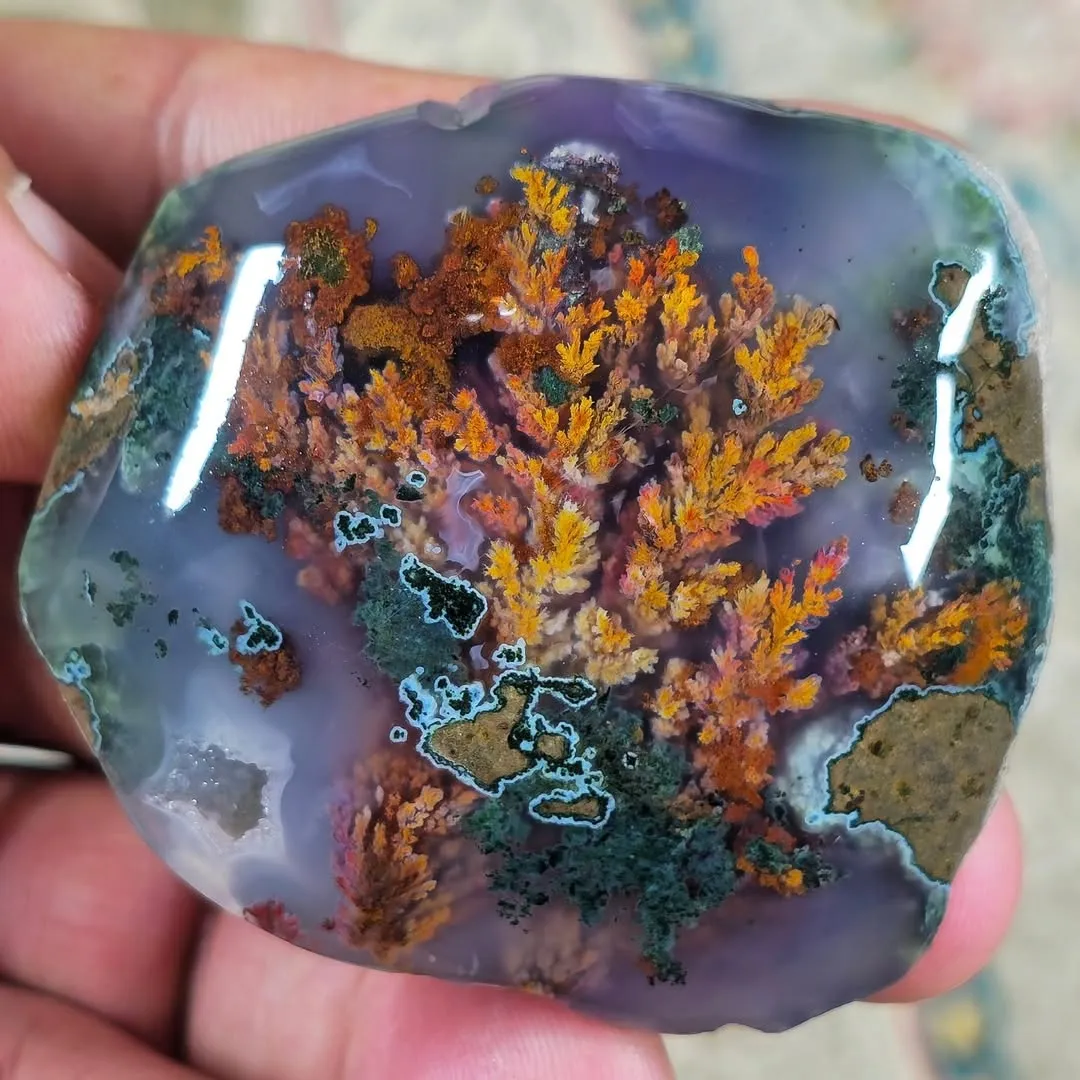 Перистый «гранатовый» агат («Persian pomegranate plume agate»), из Ferdows, Иран — фото 8