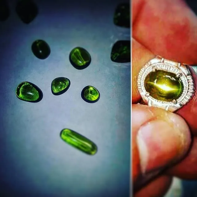 Оливин- «кошачий глаз» («Peridot Cat's Eye») – это редкая разновидность оливина/… — фото 1