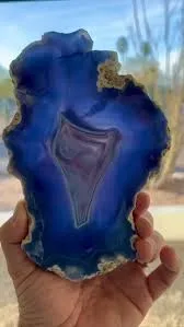 Синий халцедон, с Мадагаскара («Madagascar Blue Chalcedony»)— это красивая и оче… — фото 1