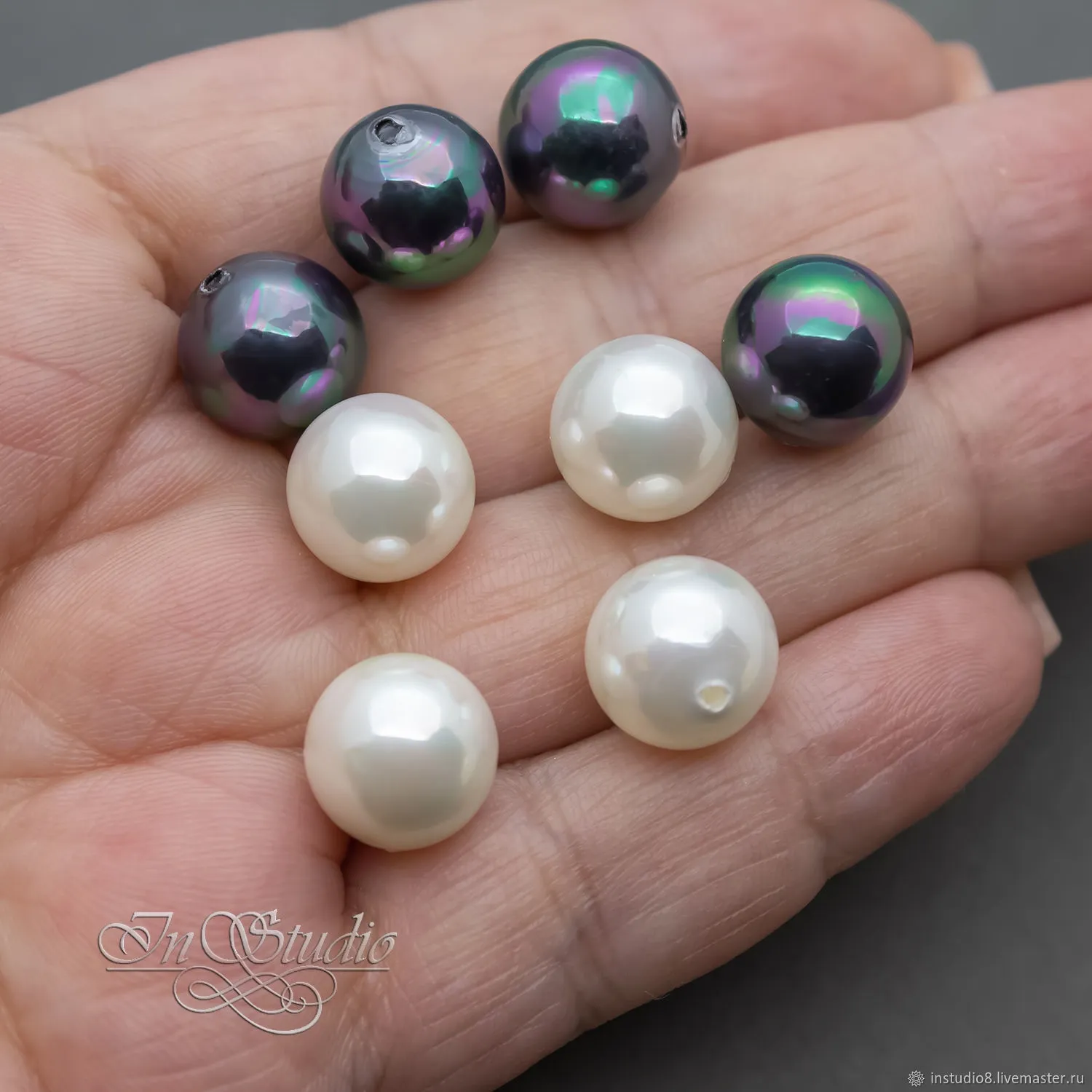 Жемчужная имитация «Shell Pearl» была изобретена в ХХ веке, в Америке, как недор… — фото 4