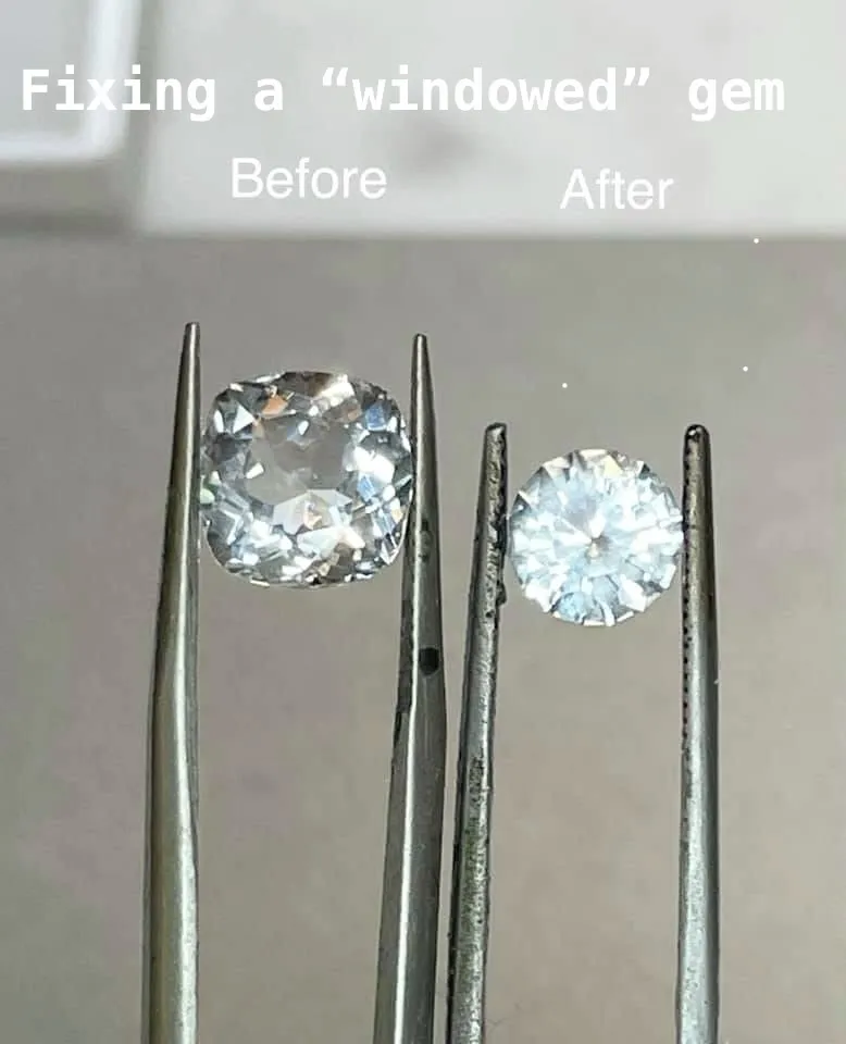Эффект «окна» (англ. «window effect» или «windowing») в ювелирном деле — это зон… — фото 3