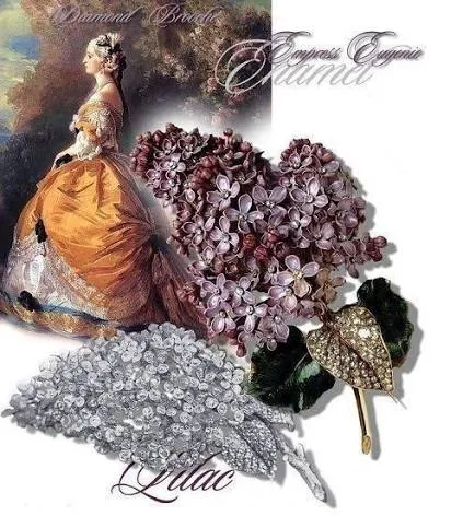 Броши «Сирень» императрицы Евгении (Empress Eugenie’s Lilac Spray Brooches) — фото 1