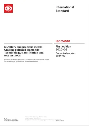 Обложка: ISO 24016:2020(E)